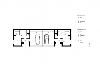 Weekend houses Jizera Mountains - Floor plan 1st basement - foto: Prodesi/Domesi