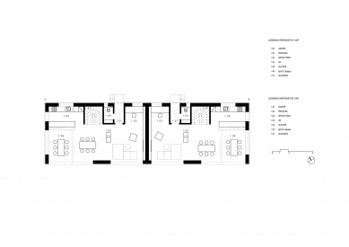 Weekend houses Jizera Mountains - Floor plan 1st floor - foto: Prodesi/Domesi