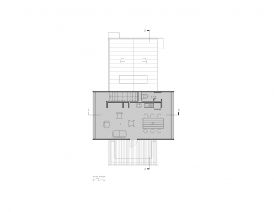 2 Houses in Puertecillo - Floor plan of the social floor - foto: 2DM Arquitecots