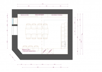 Wine cellar Zlati Grič - Ground floor plan - foto: Studio MA