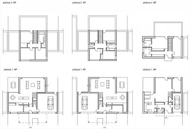 Obytná kolonie „Pod Kozincem“ - Půdorysy - foto: ADR