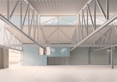 Hangár Zbraslavice - Vizualizace - foto: Studio Raketoplán