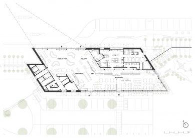 Pumpa Průhonice - Ground floor plan - foto: A 32 spol. s r.o.