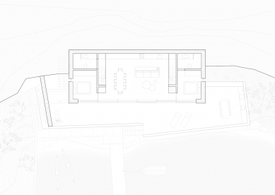 Chata Nøtterøy - Půdorys přízemí - foto: R21 Arkitekter