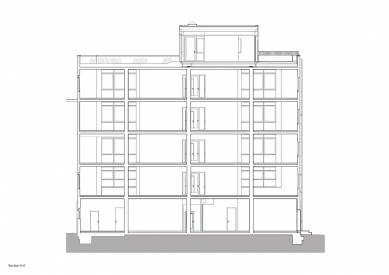 Atelier Gardens Haus 1 - Řez A - foto: MVRDV / Hirschmüller Schindele Architekten