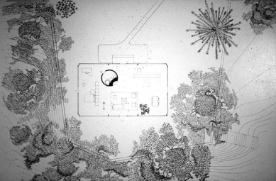 The Glass House - House floor plan.