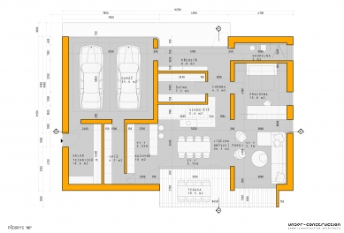 <Vila na Babě> - Ground plan 1st floor