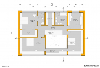 <Vila na Babě> - Floor plan 2nd floor