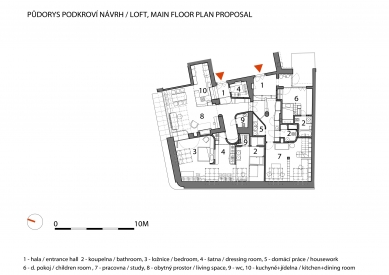<translation>Onyx Moon Loft</translation> - Floor plan of the apartment - design - foto: A1Architects