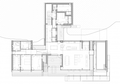 House with the Brdy view - Floor plan of the residential floor - foto: D3A s.r.o.