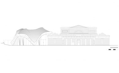 Serpentine North Gallery - Jižní pohled - foto: Zaha Hadid Architects