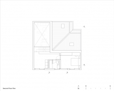 Dům Humo - Půdorys 2.np - foto: Iván Bravo Arquitectos