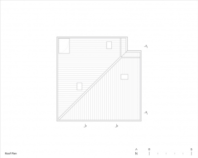 Dům Humo - Výkres střechy - foto: Iván Bravo Arquitectos
