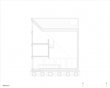 Dům Humo - Řez C - foto: Iván Bravo Arquitectos