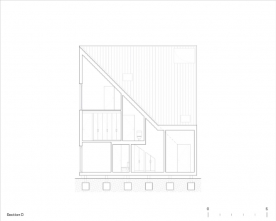 Dům Humo - Řez D - foto: Iván Bravo Arquitectos