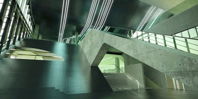 Pierres Vives - project of the archive, library, and sports facility - foto: © Zaha Hadid Architects