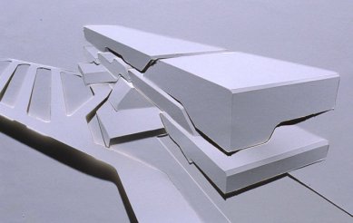 Pierres Vives - project of the archive, library, and sports facility - Paper relief - foto: © Zaha Hadid Architects