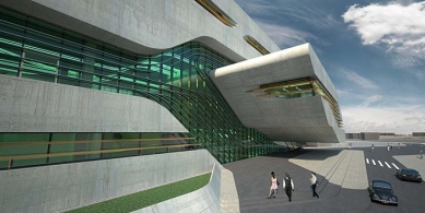 Pierres Vives - project of the archive, library, and sports facility - foto: © Zaha Hadid Architects