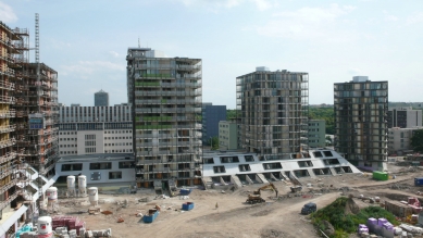Central Park Praha - From the construction