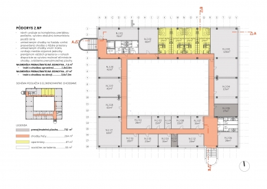 Reconstruction of T67 building - Floor plan 2nd floor - foto: AT26 architects