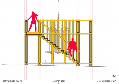 Corral - sezónní umělecká instalace - Řez - foto: ARCHWERK
