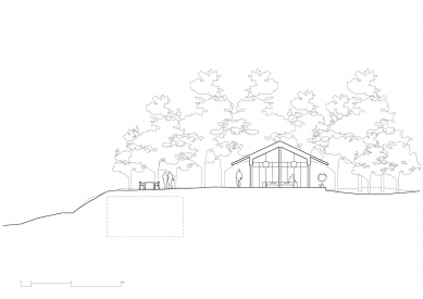 House B - <translation>Příčný řez</translation> - foto: Tham & Videgård arkitekter