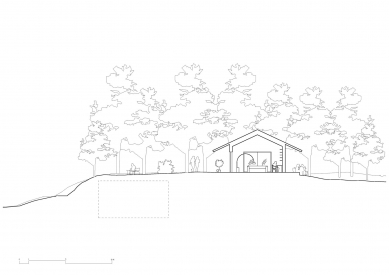 House B - <translation>Příčný řez</translation> - foto: Tham & Videgård arkitekter
