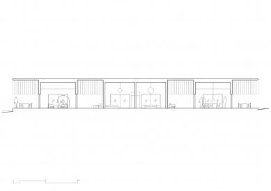 House B - Longitudinal section - foto: Tham & Videgård arkitekter