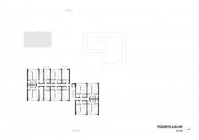 Residential complex EMA - Ground plan 3rd floor