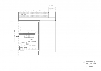 Renovation of half of the duplex in Petřiny - Floor plan 1st basement - foto: OVA