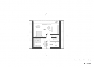 Kohútka Cottage - Floor plan 2nd floor - foto: SENAA