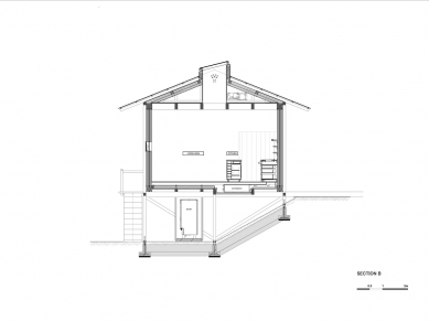 Shigehara Honmachi House - Cross section - foto: Tomoaki Uno Architects
