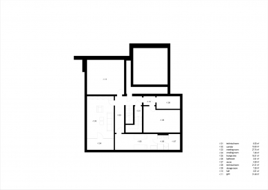 Bílý dům - Půdorys suterénu - foto: UCEES studio