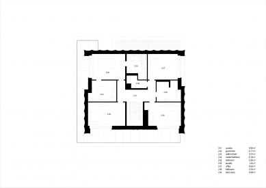 Bílý dům - Půdorys patra - foto: UCEES studio