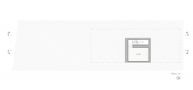 Reconstruction of a row house on Berkova Street - Floor plan 1PP - current state