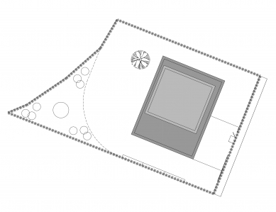Novostavba rodinného domu ve Zdibech - Situace