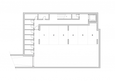 Bytový dům Podbělová - Půdorys 1.pp