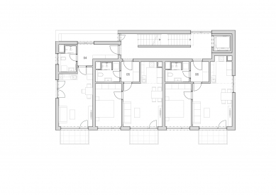 Bytový dům Podbělová - Půdorys 2.np