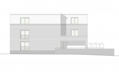 Bytový dům Podbělová - Severní pohled