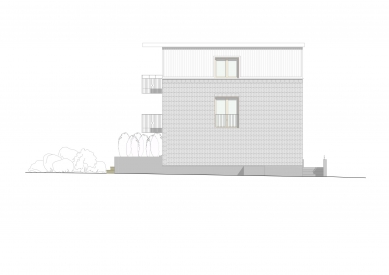 Bytový dům Podbělová - Východní pohled