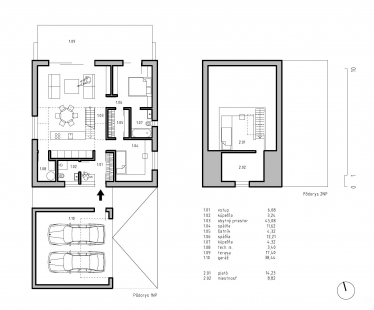 Family house in Veľké Orvište - Floor plans
