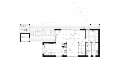 Cabin in Moldava - Floor plan 1st floor