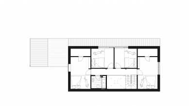 Cabin in Moldava - Floor plan 2nd floor