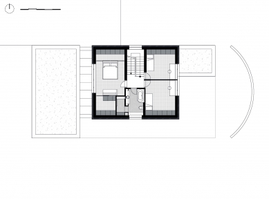 Vila v Pardubicích - Půdorys 2NP