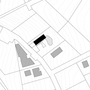 Dům s jezírkem - Situace - foto: Stempel & Tesař architekti