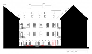 Kavárna Emil v Galerii města Bratislavy - Pohled - návrh - foto: n-1