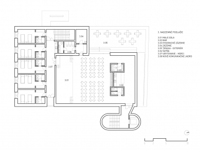 Theater Poprad - Floor plan 3rd floor - foto: zerozero