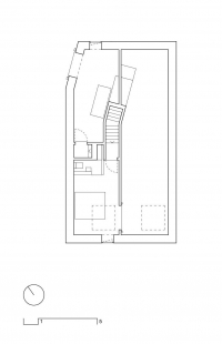 Dům v Badenu u Vídně - Půdorys podkroví - foto: Balissat Kaçani