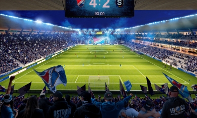 Nové Bazaly - 2. místo v soutěži - Vizualizace - foto: visualarch