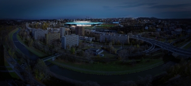 Nové Bazaly - 2. místo v soutěži - Vizualizace - foto: Patricia Bagienski-Grandits